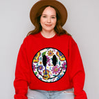 Smiley Cinco De Mayo Doodles - Cinco De Mayo Unisex Crewneck T-Shirt Sweatshirt Hoodie
