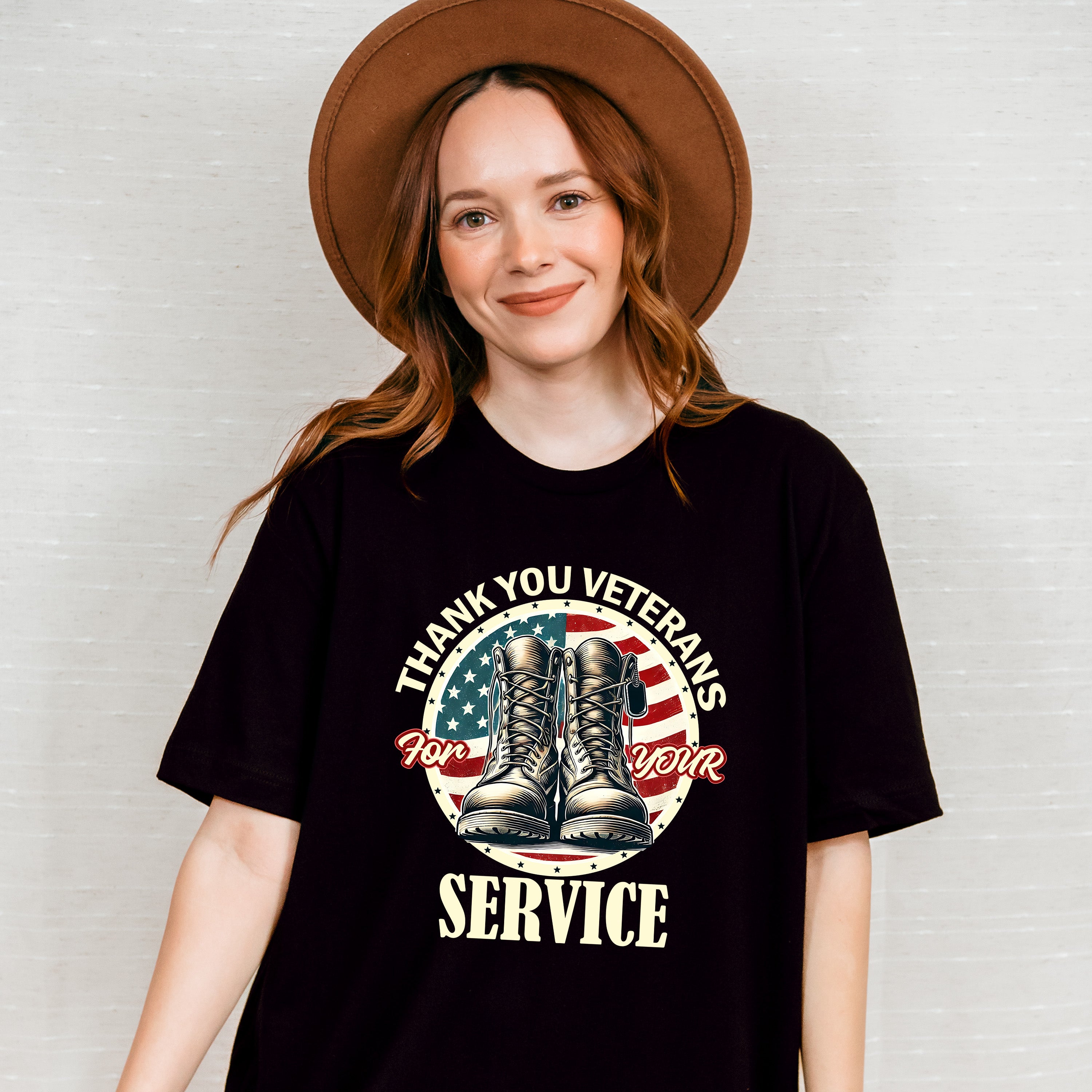 Thank You Veterans For Your Service - Military Unisex Crewneck T-Shirt Sweatshirt Hoodie