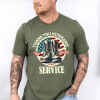 Thank You Veterans For Your Service - Military Unisex Crewneck T-Shirt Sweatshirt Hoodie