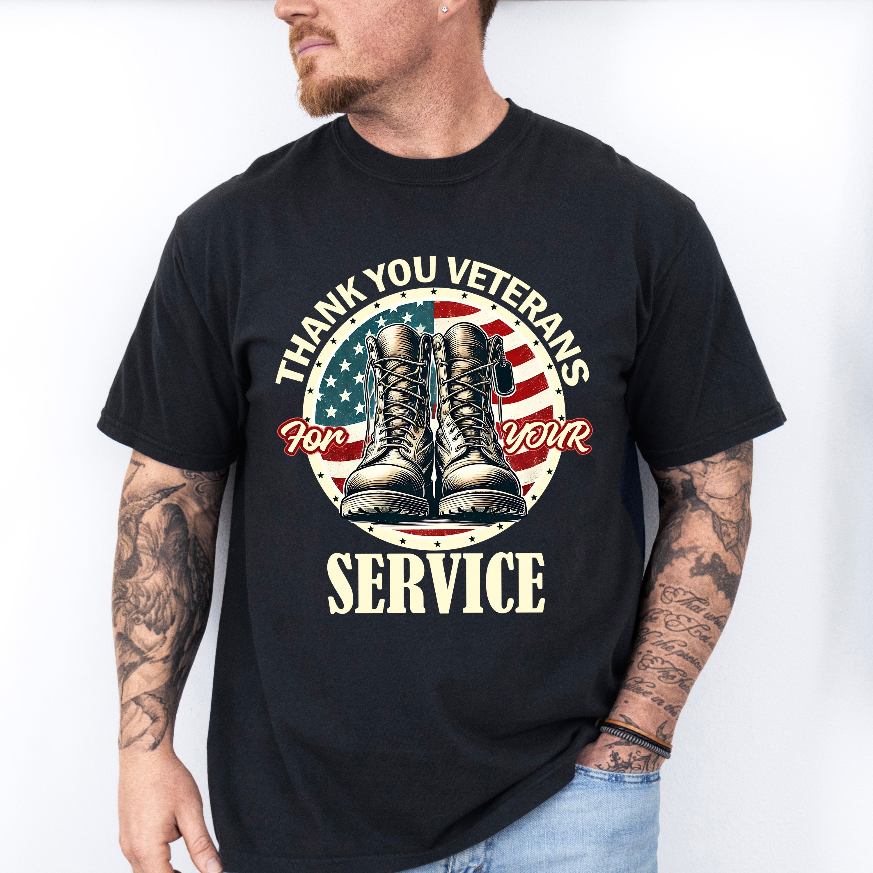 Thank You Veterans For Your Service - Military Unisex Crewneck T-Shirt Sweatshirt Hoodie