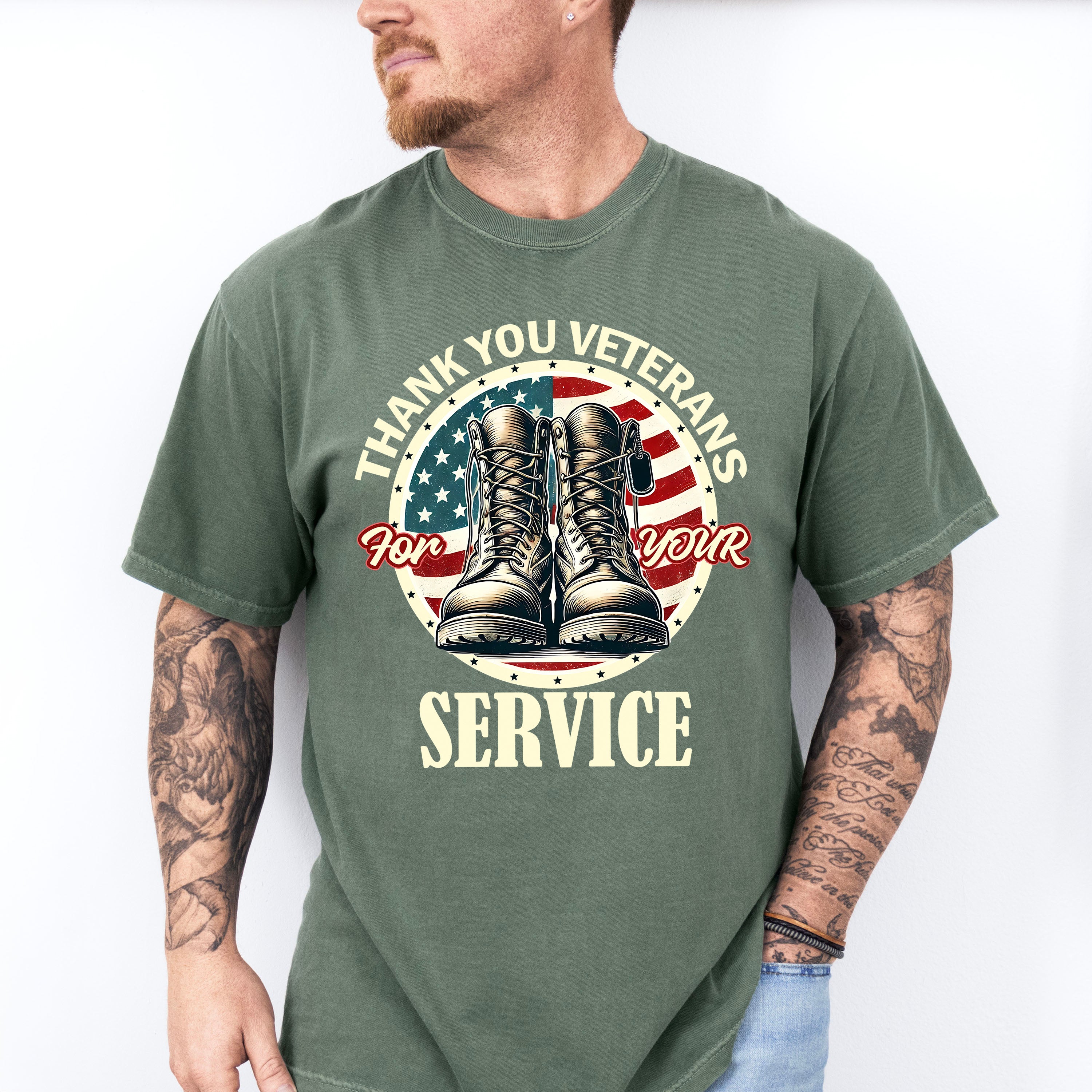 Thank You Veterans For Your Service - Military Unisex Crewneck T-Shirt Sweatshirt Hoodie