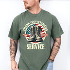 Thank You Veterans For Your Service - Military Unisex Crewneck T-Shirt Sweatshirt Hoodie