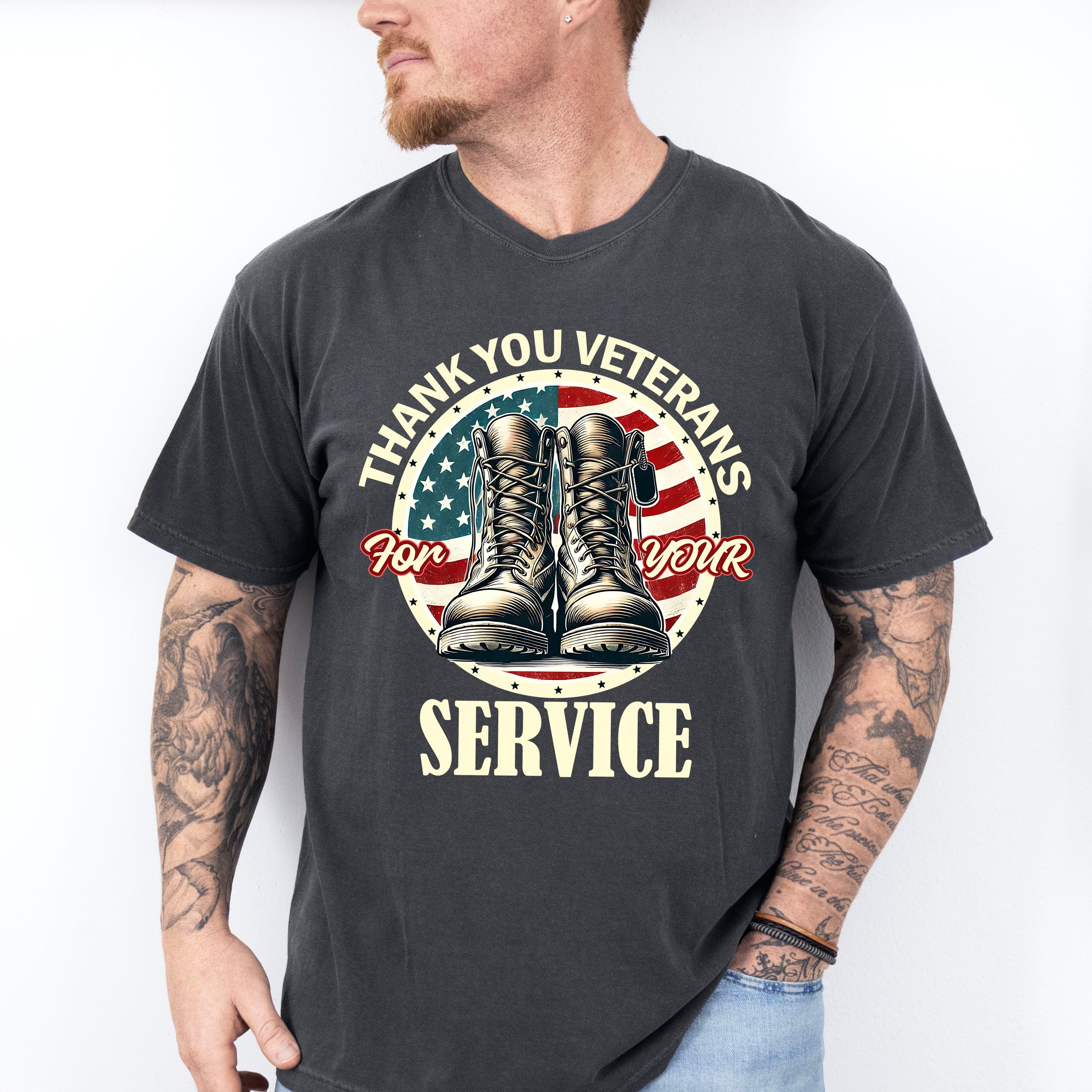 Thank You Veterans For Your Service - Military Unisex Crewneck T-Shirt Sweatshirt Hoodie
