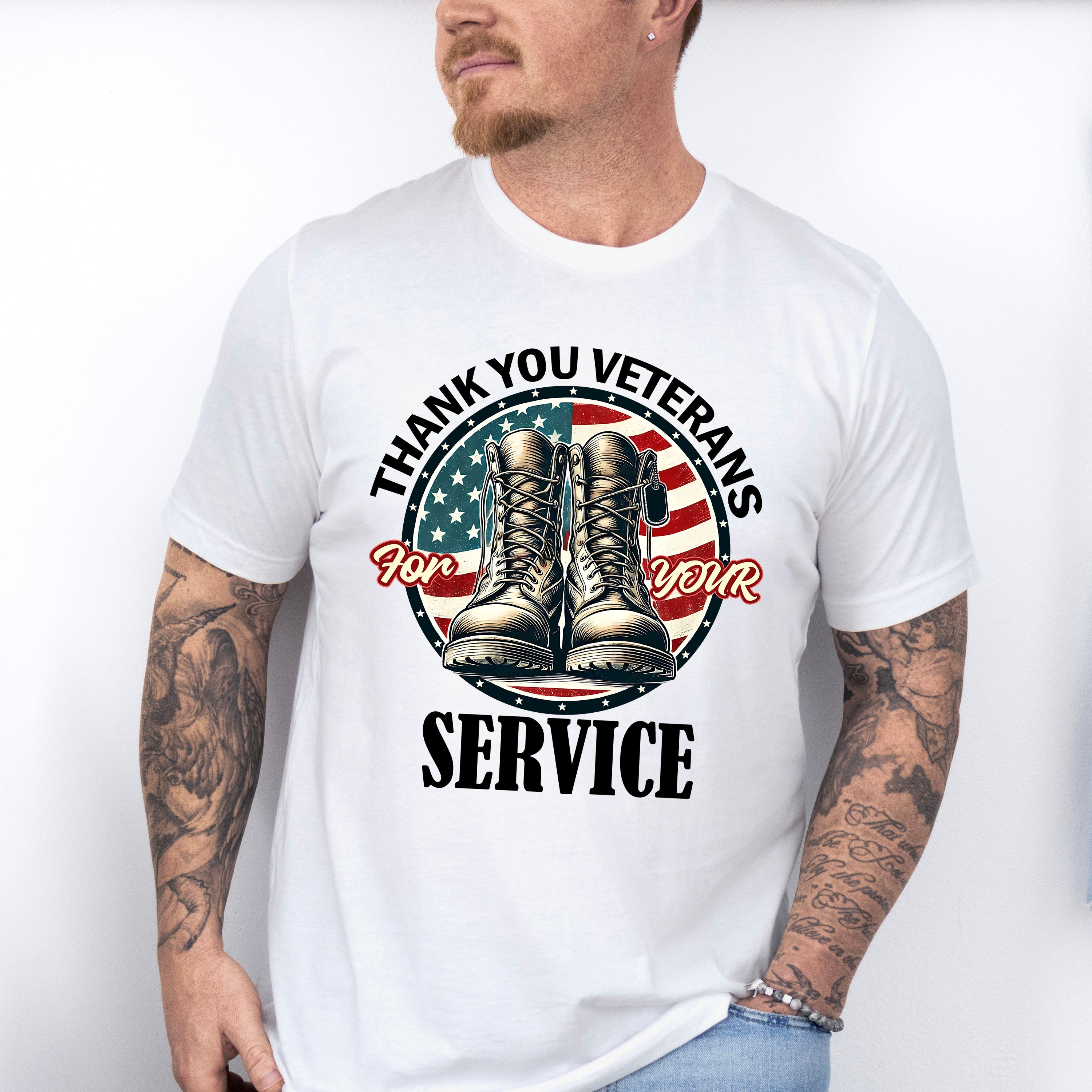 Thank You Veterans For Your Service - Military Unisex Crewneck T-Shirt Sweatshirt Hoodie