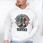 Thank You Veterans For Your Service - Military Unisex Crewneck T-Shirt Sweatshirt Hoodie
