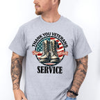 Thank You Veterans For Your Service - Military Unisex Crewneck T-Shirt Sweatshirt Hoodie