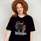 Proud Veteran Boots Design - Military Unisex Crewneck T-Shirt Sweatshirt Hoodie