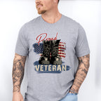 Proud Veteran Boots Design - Military Unisex Crewneck T-Shirt Sweatshirt Hoodie