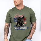 Proud Veteran Boots Design - Military Unisex Crewneck T-Shirt Sweatshirt Hoodie