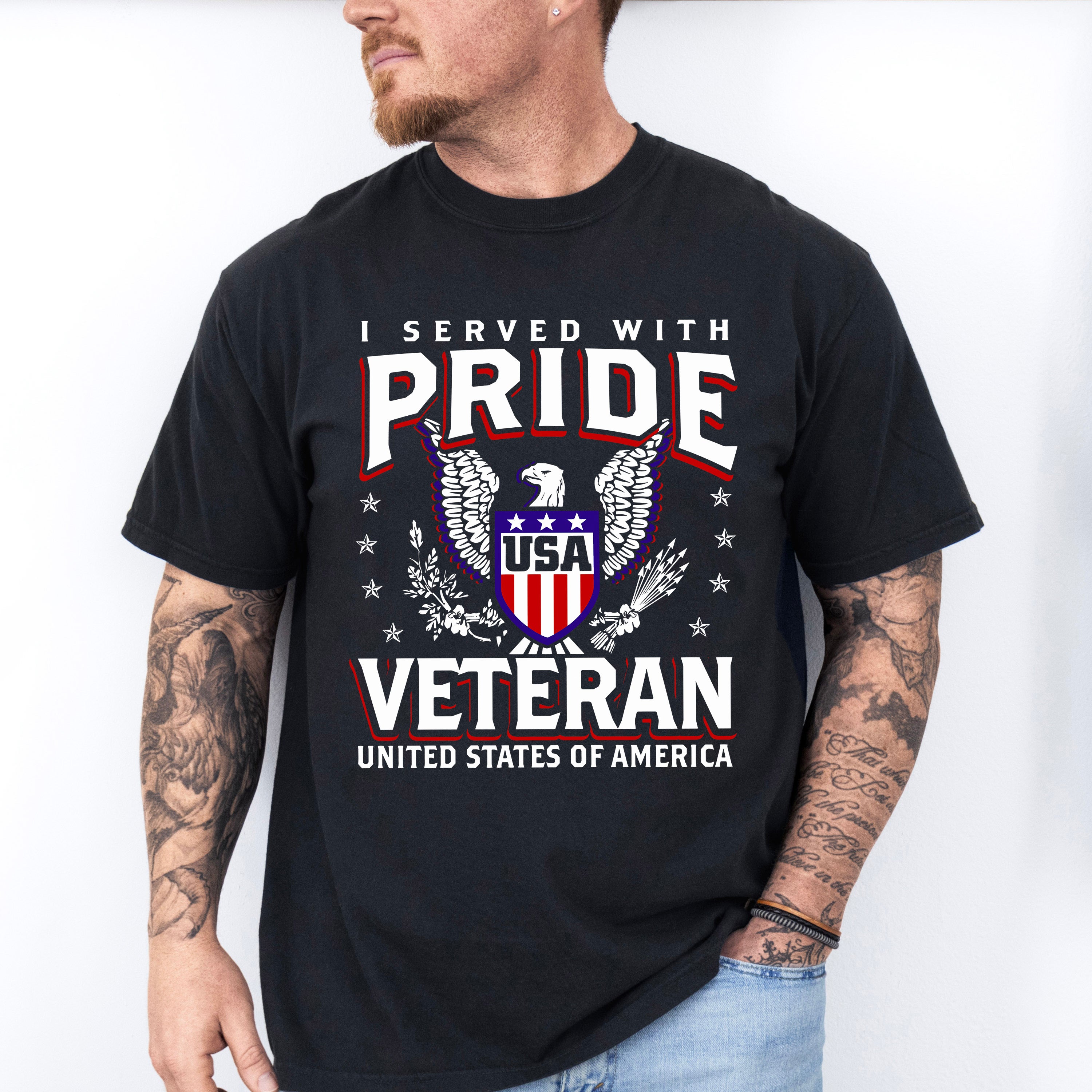 I Served With Pride - Military Unisex Crewneck T-Shirt Sweatshirt Hoodie