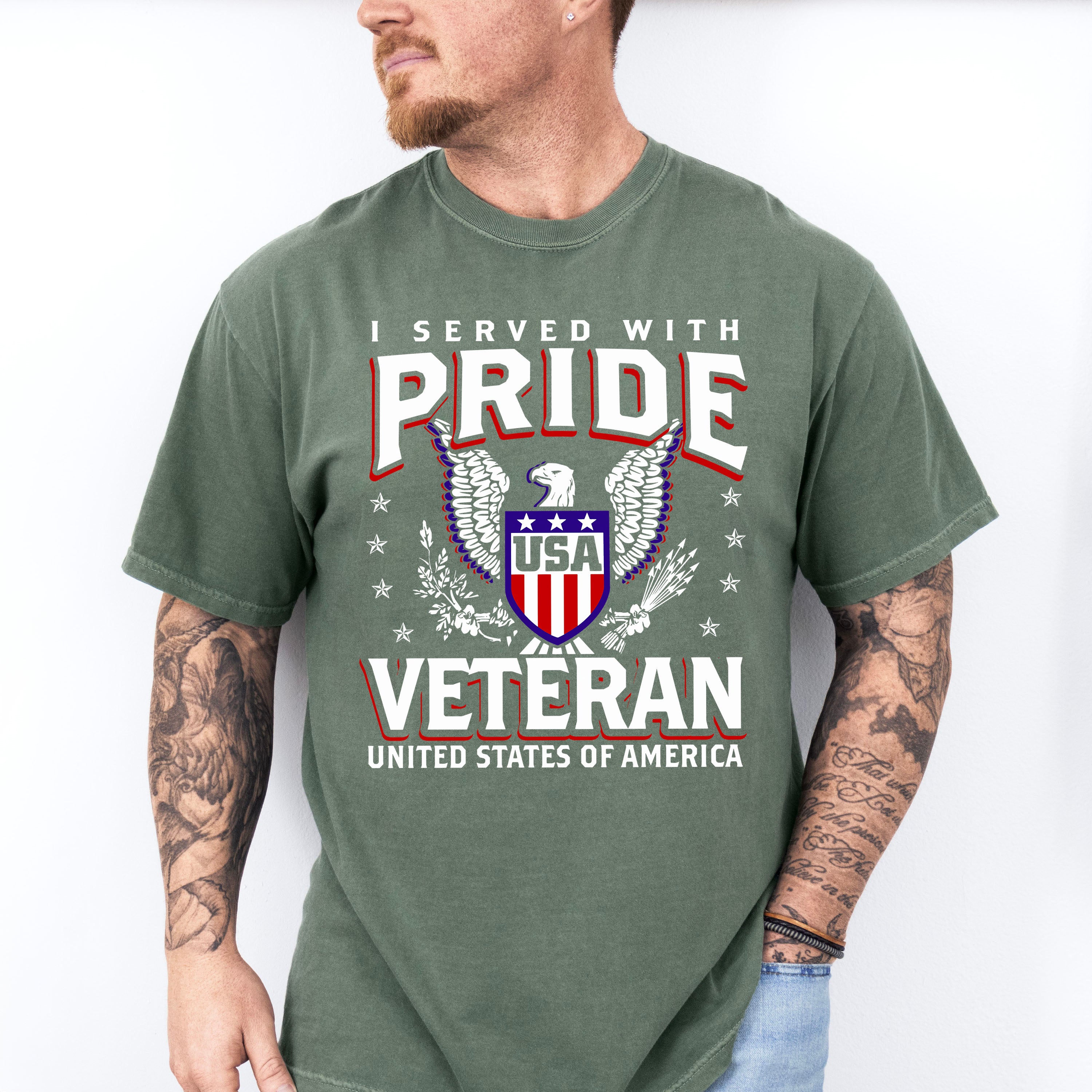 I Served With Pride - Military Unisex Crewneck T-Shirt Sweatshirt Hoodie