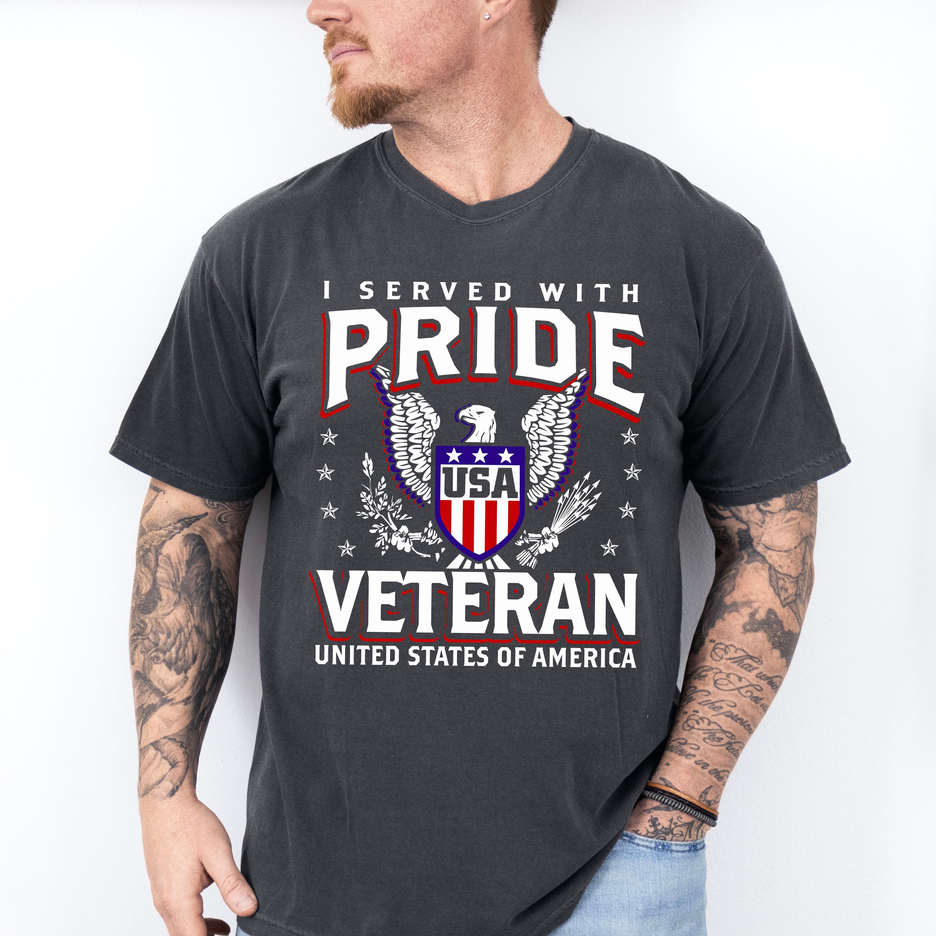 I Served With Pride - Military Unisex Crewneck T-Shirt Sweatshirt Hoodie
