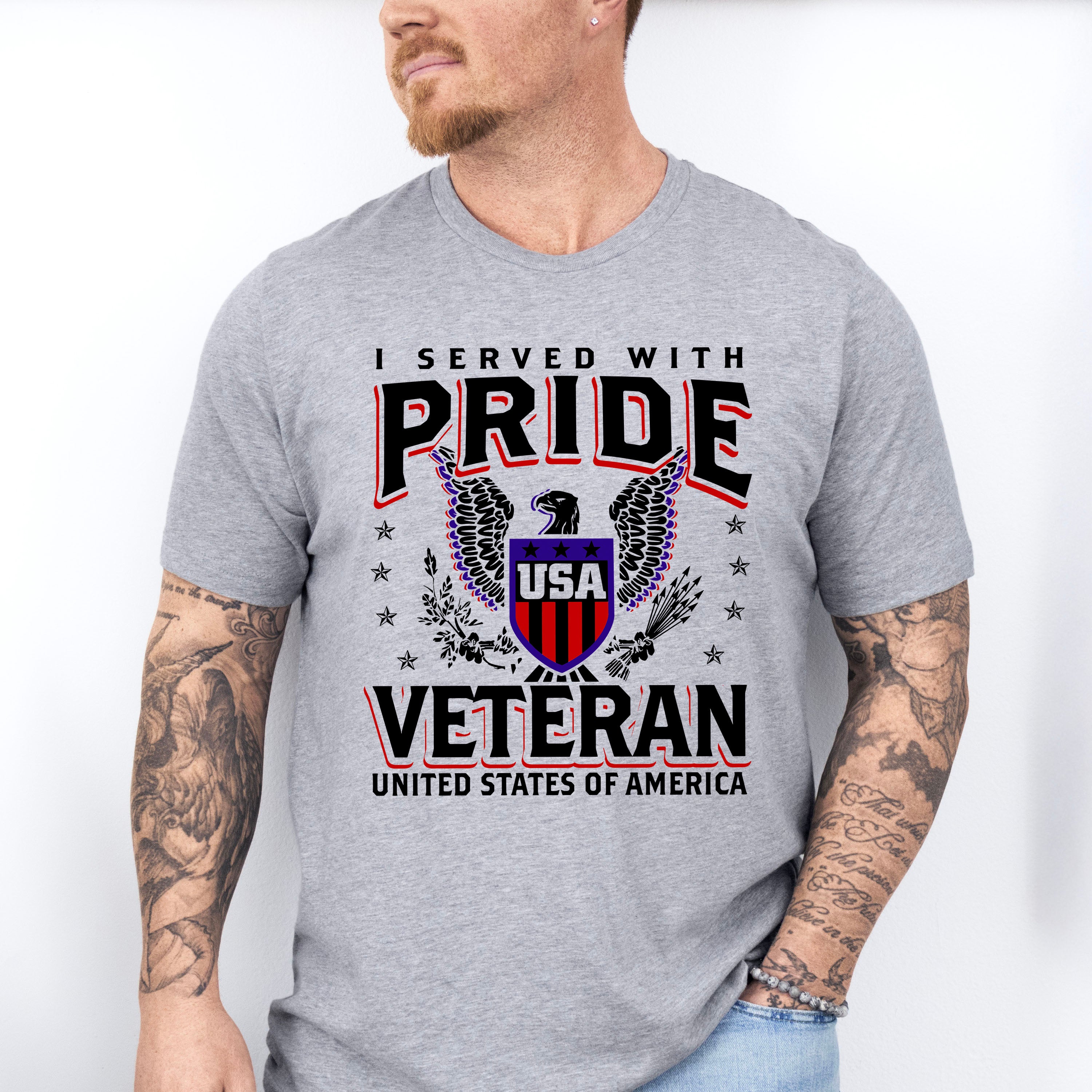 I Served With Pride - Military Unisex Crewneck T-Shirt Sweatshirt Hoodie