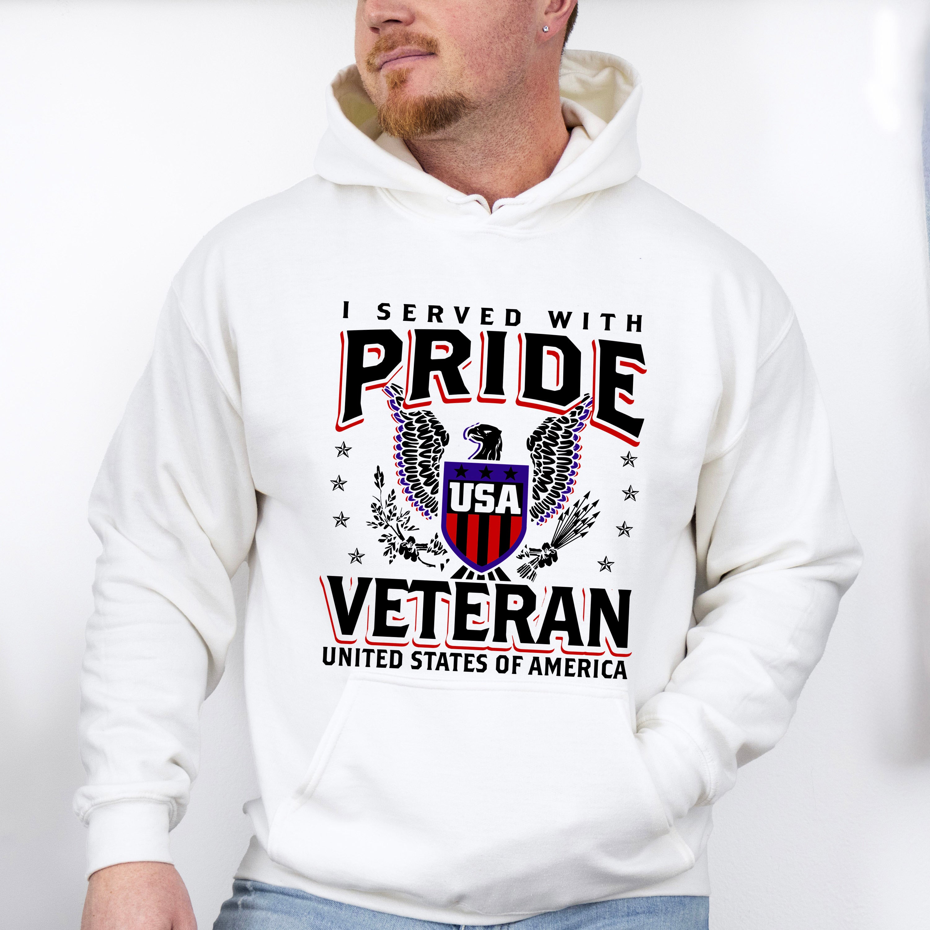 I Served With Pride - Military Unisex Crewneck T-Shirt Sweatshirt Hoodie