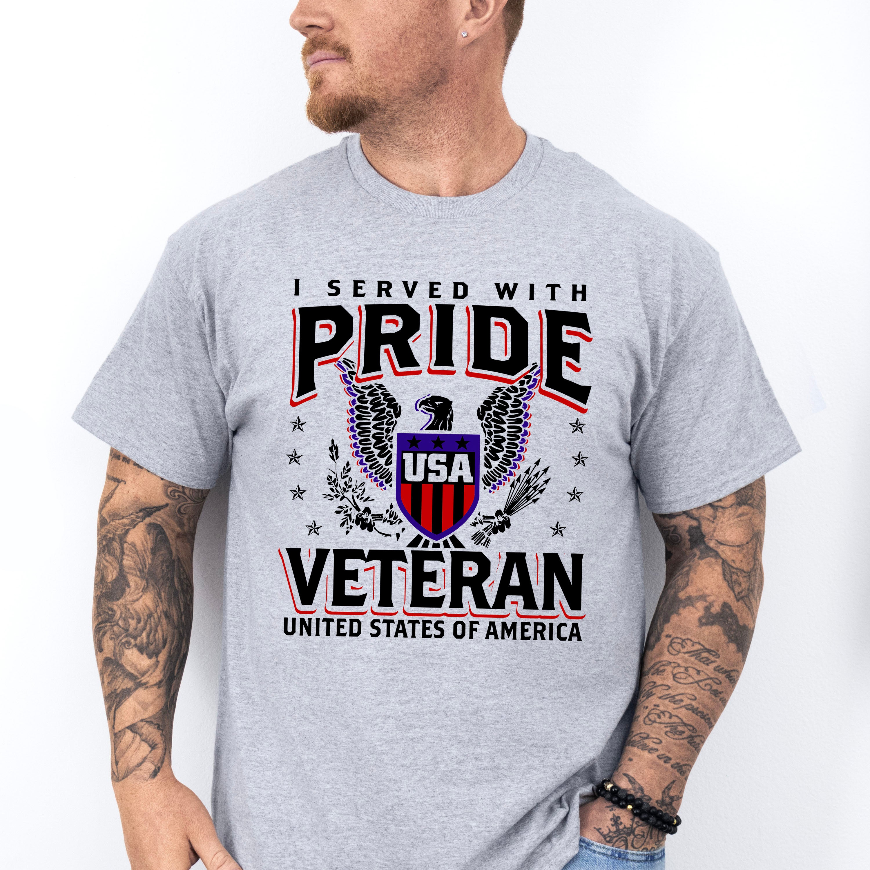 I Served With Pride - Military Unisex Crewneck T-Shirt Sweatshirt Hoodie