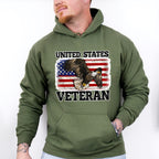 United States Veteran Eagle Design - Military Unisex Crewneck T-Shirt Sweatshirt Hoodie