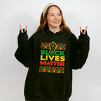 Black Lives Matter Colorful Design - BLM Unisex Crewneck T-Shirt Sweatshirt Hoodie