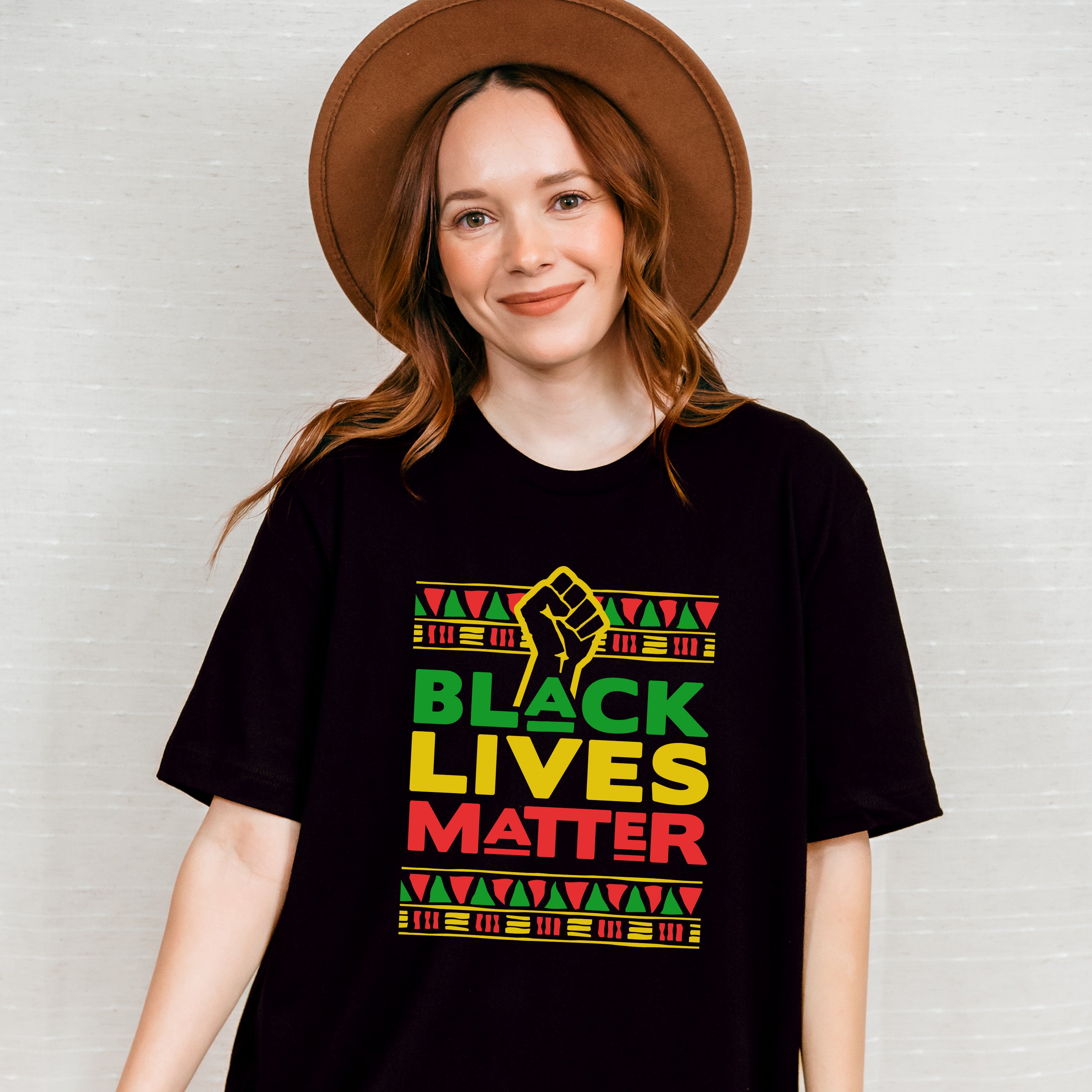Black Lives Matter Colorful Design - BLM Unisex Crewneck T-Shirt Sweatshirt Hoodie