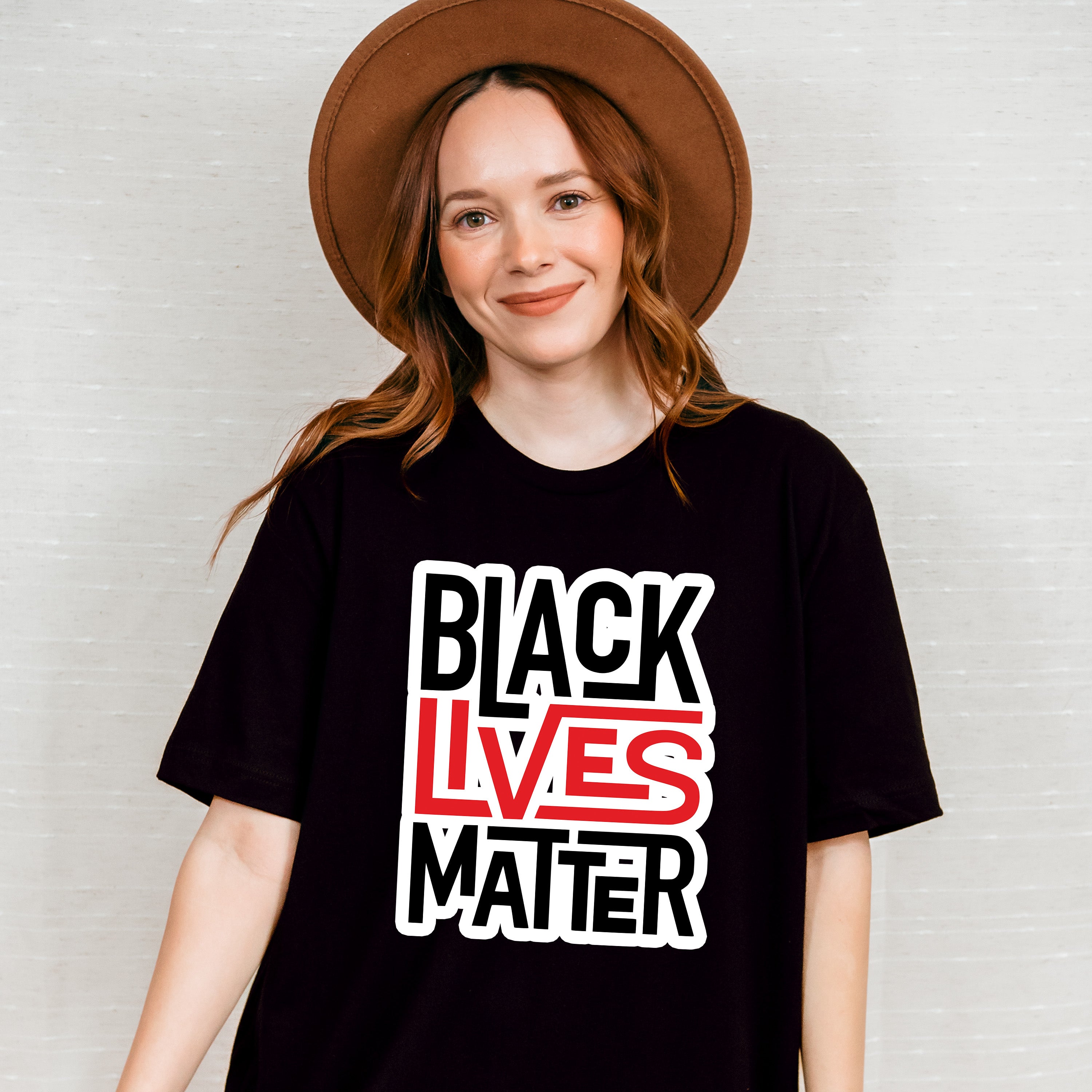 Black Lives Matter Red And Black Design - BLM Unisex Crewneck T-Shirt Sweatshirt Hoodie