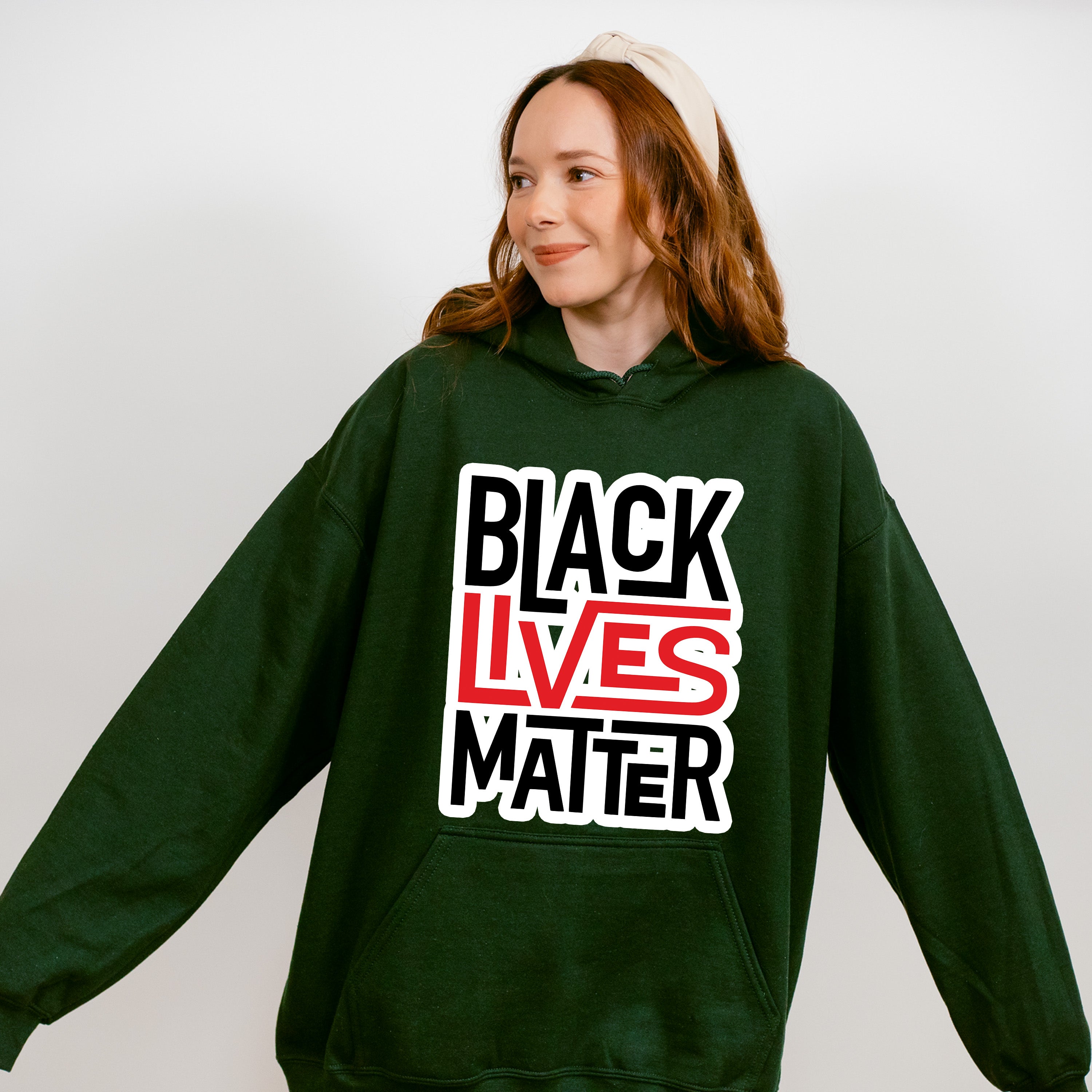 Black Lives Matter Red And Black Design - BLM Unisex Crewneck T-Shirt Sweatshirt Hoodie