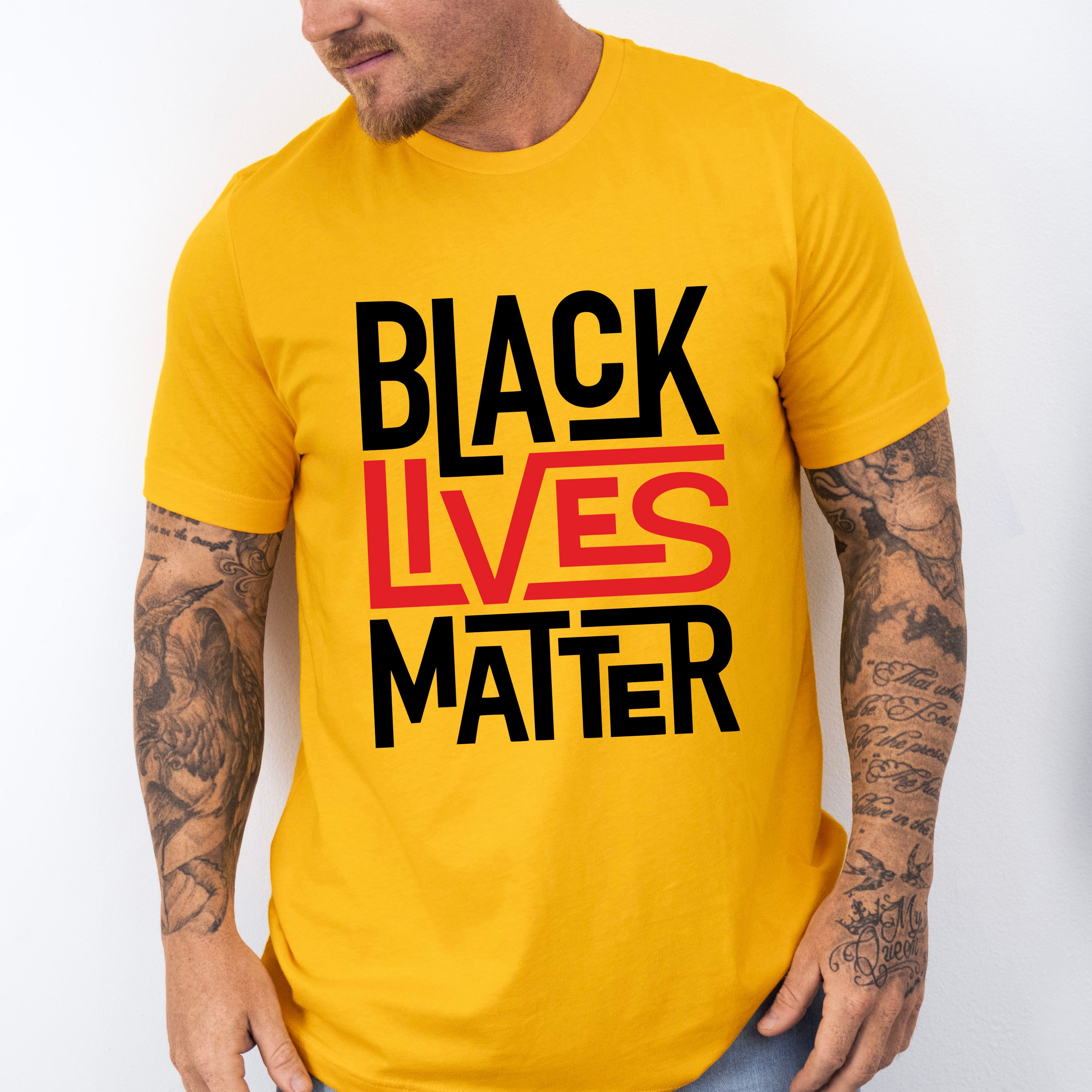 Black Lives Matter Red And Black Design - BLM Unisex Crewneck T-Shirt Sweatshirt Hoodie