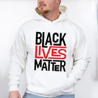 Black Lives Matter Red And Black Design - BLM Unisex Crewneck T-Shirt Sweatshirt Hoodie