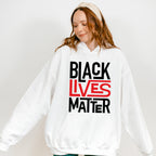 Black Lives Matter Red And Black Design - BLM Unisex Crewneck T-Shirt Sweatshirt Hoodie