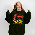 Black Lives Matter Red Green Yellow Design - BLM Unisex Crewneck T-Shirt Sweatshirt Hoodie