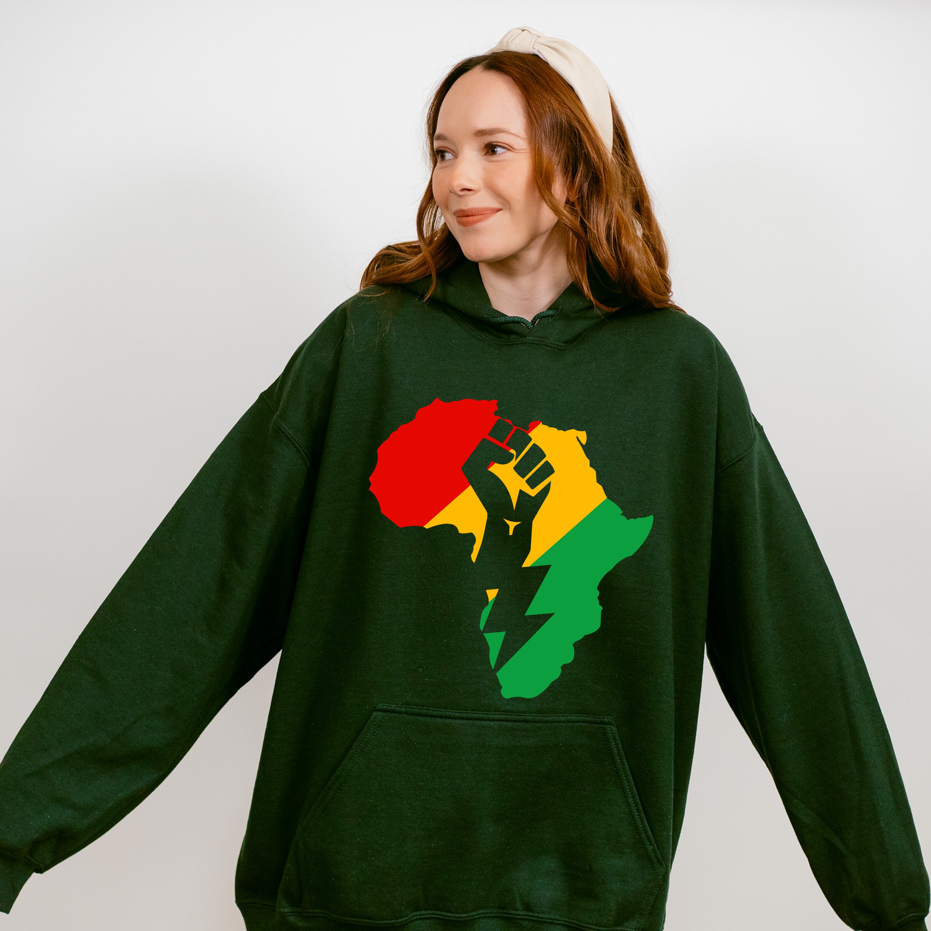 Africa Fist Design - BLM Unisex Crewneck T-Shirt Sweatshirt Hoodie