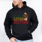 Black Lives Matter Fist Design - BLM Unisex Crewneck T-Shirt Sweatshirt Hoodie