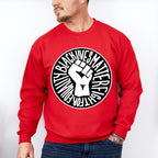 Black Lives Matter Circular Design - BLM Unisex Crewneck T-Shirt Sweatshirt Hoodie