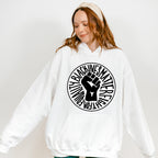 Black Lives Matter Circular Design - BLM Unisex Crewneck T-Shirt Sweatshirt Hoodie