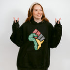 Black Lives Matter Fist Africa Design - BLM Unisex Crewneck T-Shirt Sweatshirt Hoodie