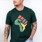 Black Lives Matter Fist Africa Design - BLM Unisex Crewneck T-Shirt Sweatshirt Hoodie