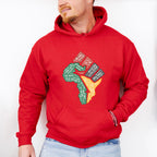 Black Lives Matter Fist Africa Design - BLM Unisex Crewneck T-Shirt Sweatshirt Hoodie