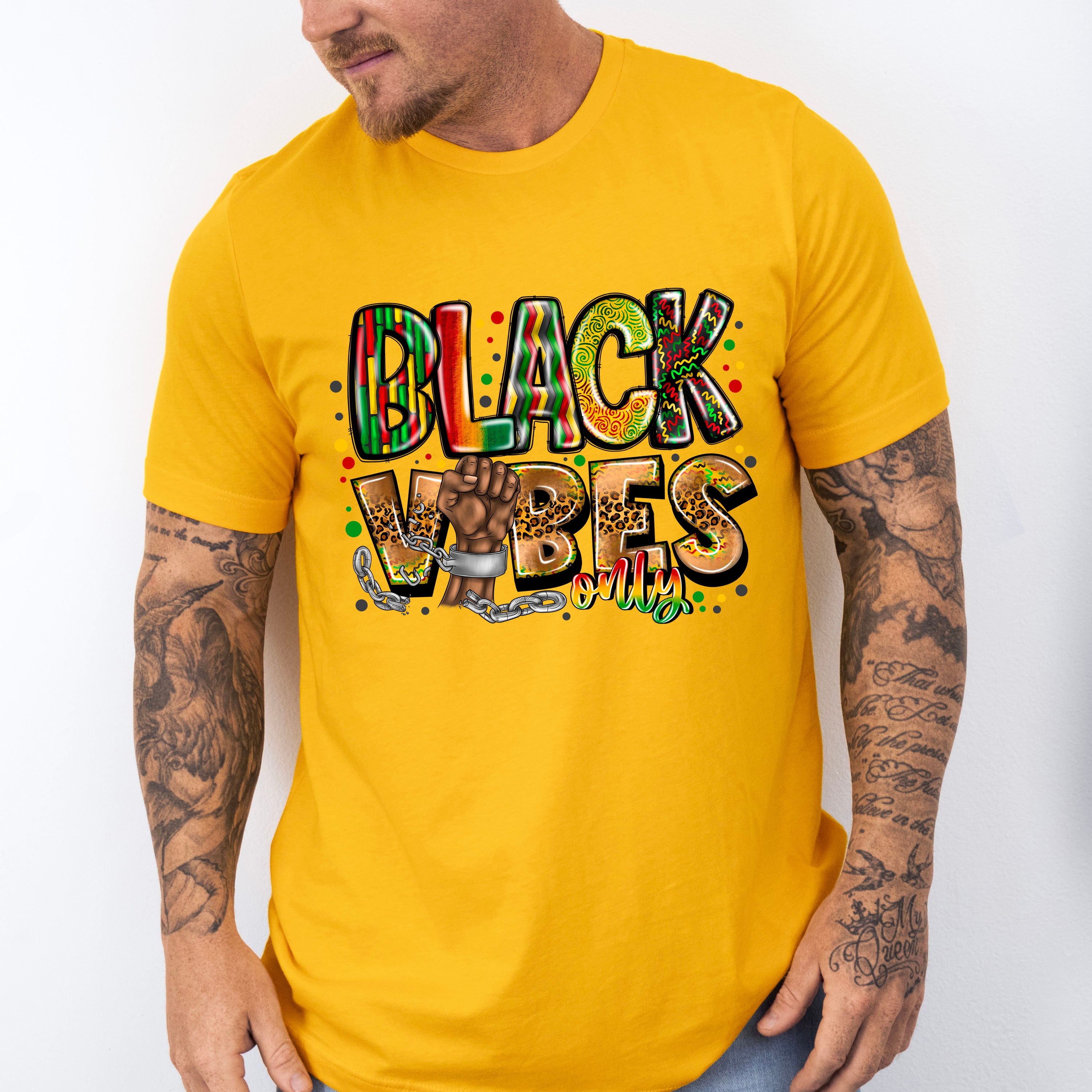 Black Vibes Only - BLM Unisex Crewneck T-Shirt Sweatshirt Hoodie