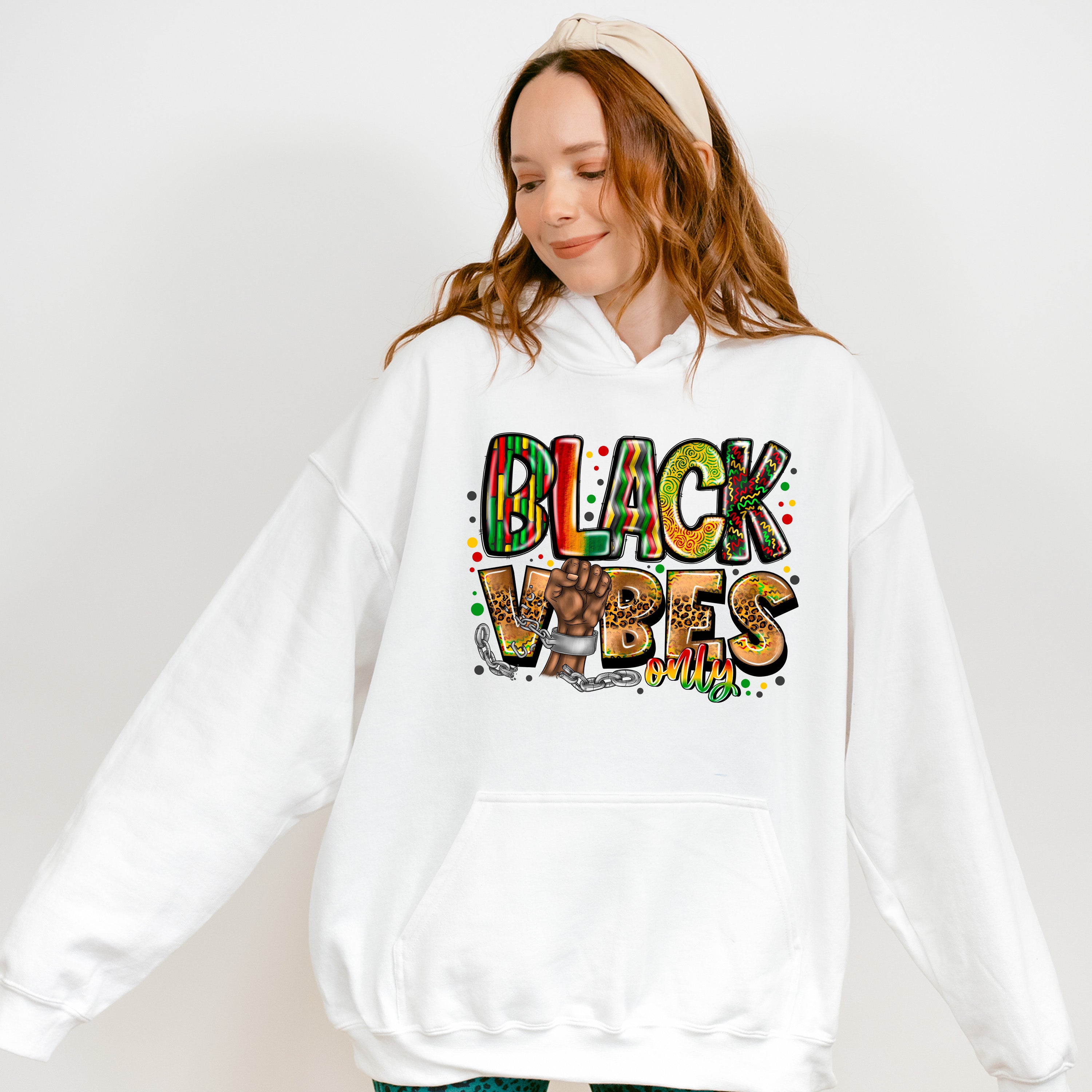 Black Vibes Only - BLM Unisex Crewneck T-Shirt Sweatshirt Hoodie