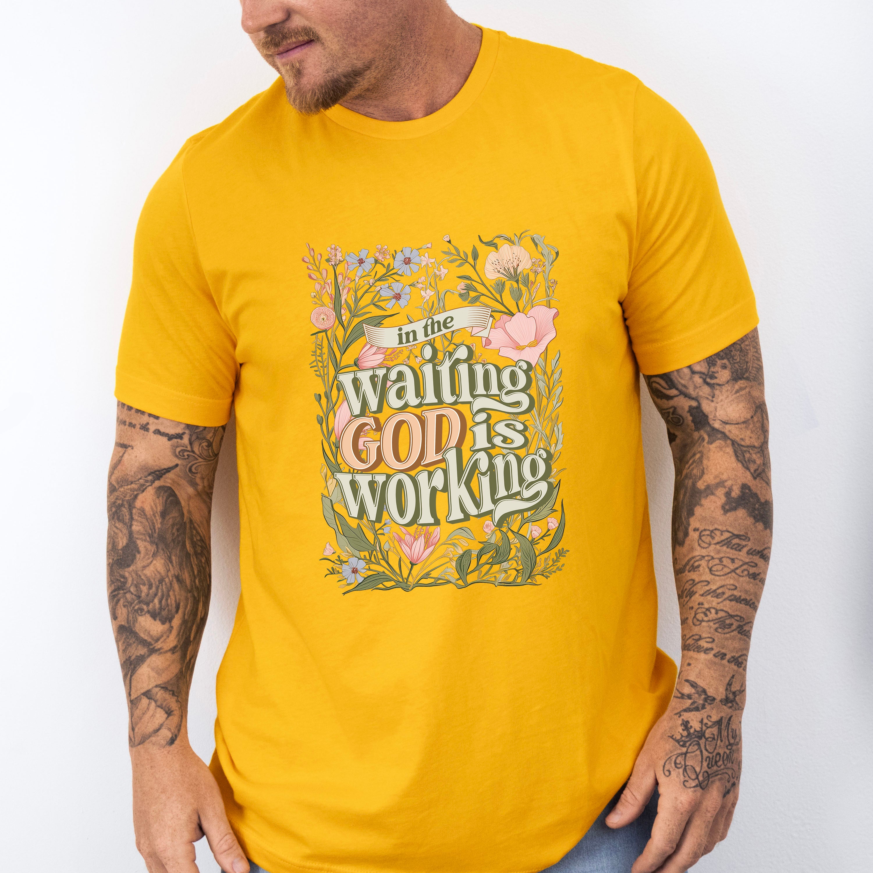 In The Waiting God Is Working - Christianity Unisex Crewneck T-Shirt Sweatshirt Hoodie