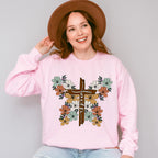 Faith Flowers Design - Christianity Unisex Crewneck T-Shirt Sweatshirt Hoodie