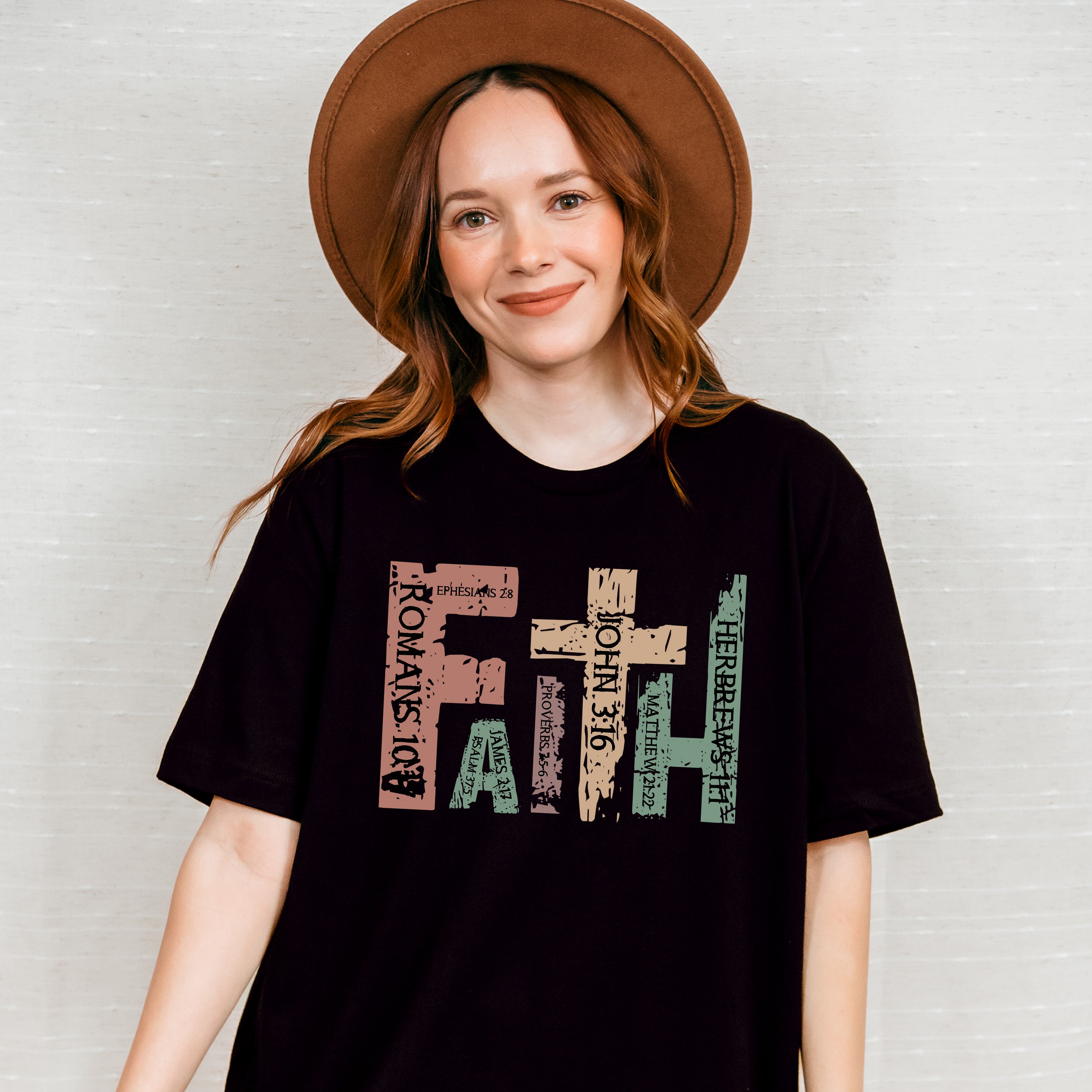 Faith Cross Design - Christianity Unisex Crewneck T-Shirt Sweatshirt Hoodie