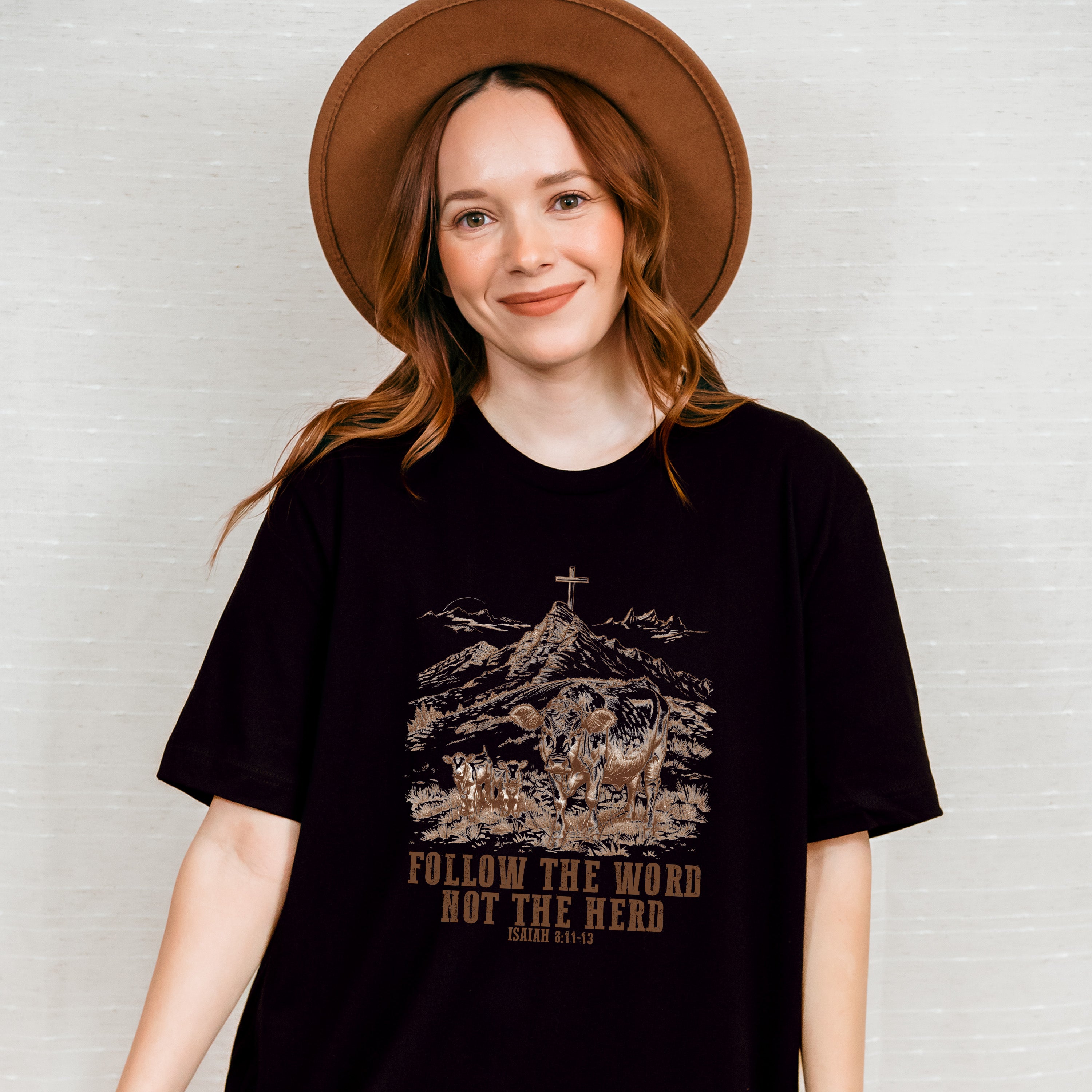 Follow The Word Not The Herd - Christianity Unisex Crewneck T-Shirt Sweatshirt Hoodie