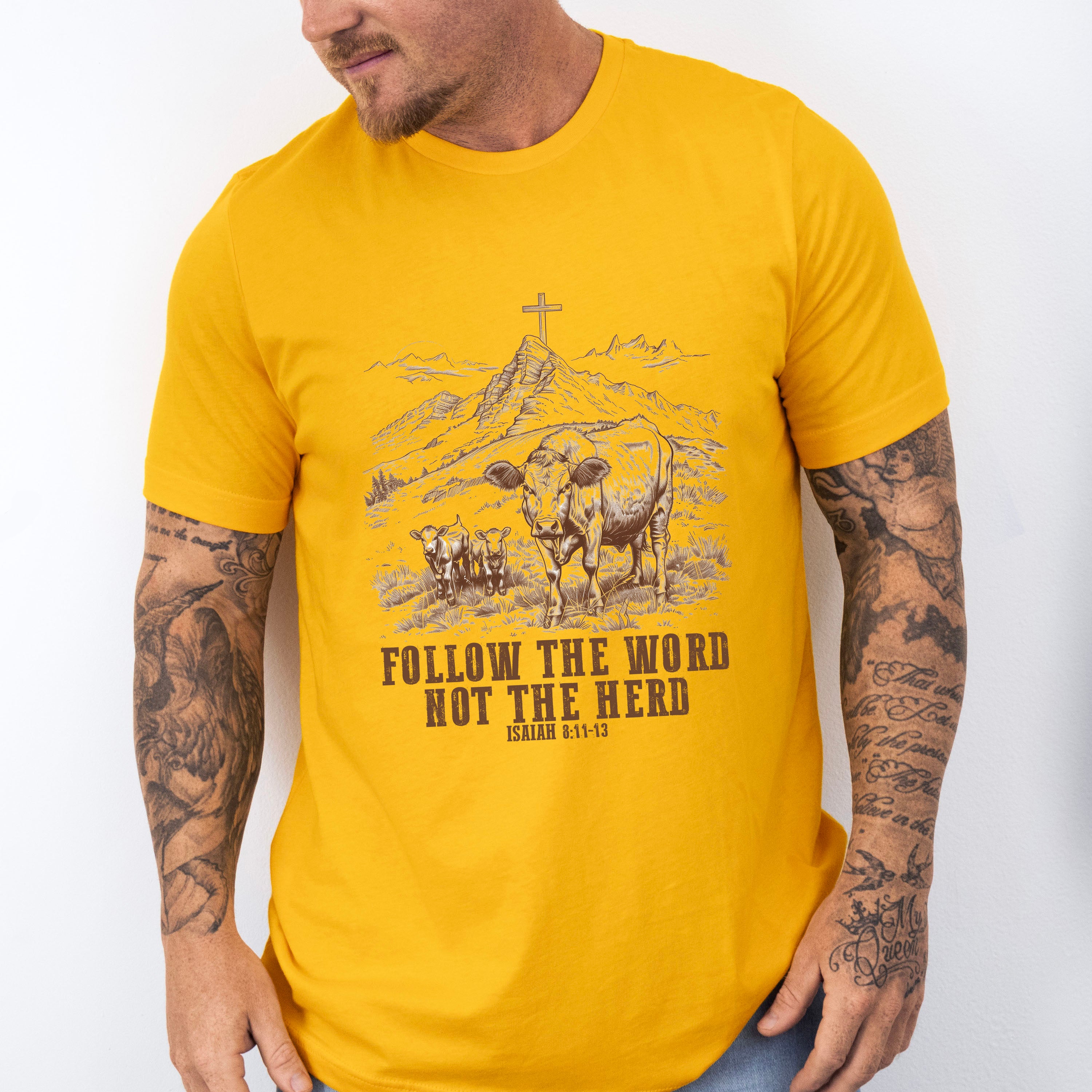 Follow The Word Not The Herd - Christianity Unisex Crewneck T-Shirt Sweatshirt Hoodie