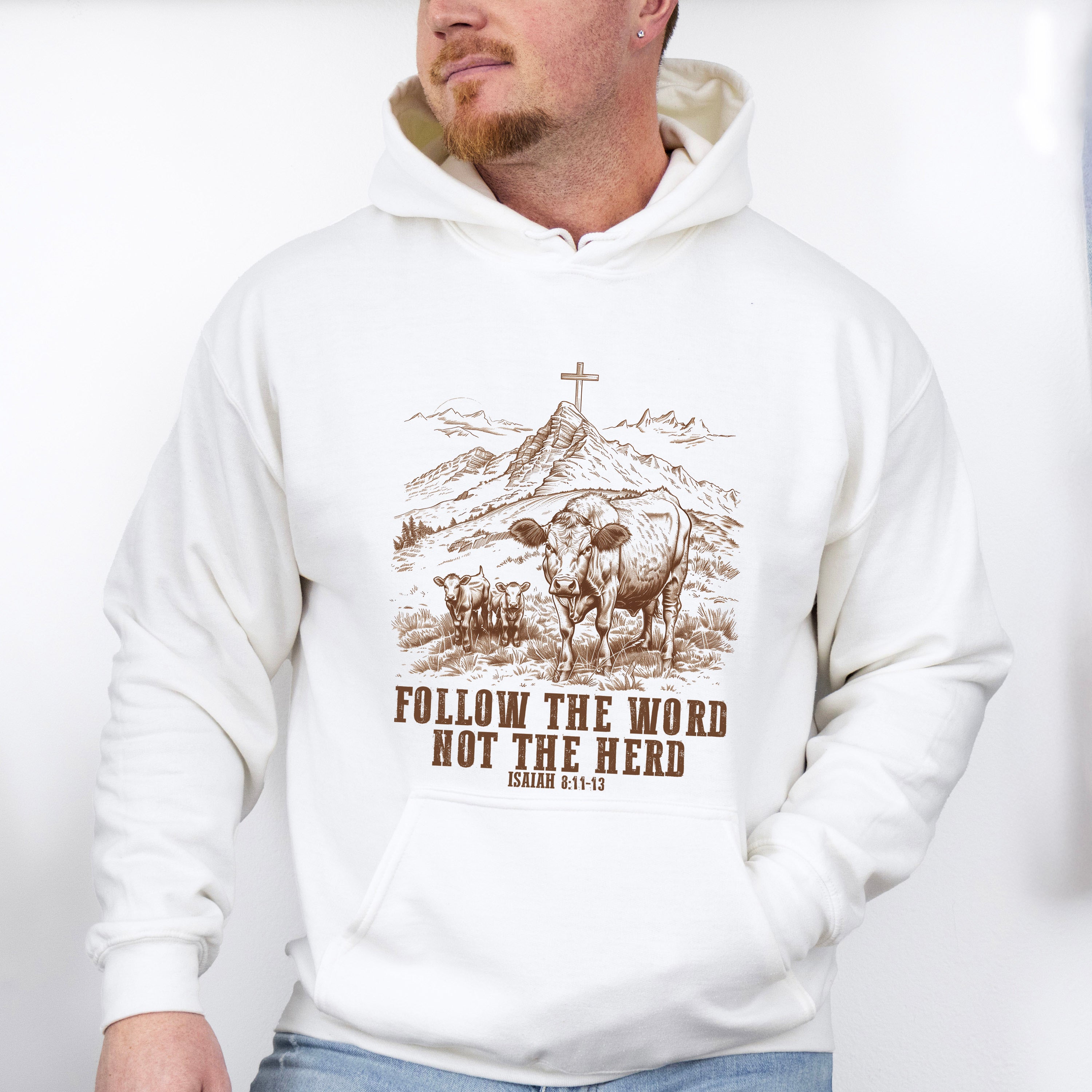 Follow The Word Not The Herd - Christianity Unisex Crewneck T-Shirt Sweatshirt Hoodie