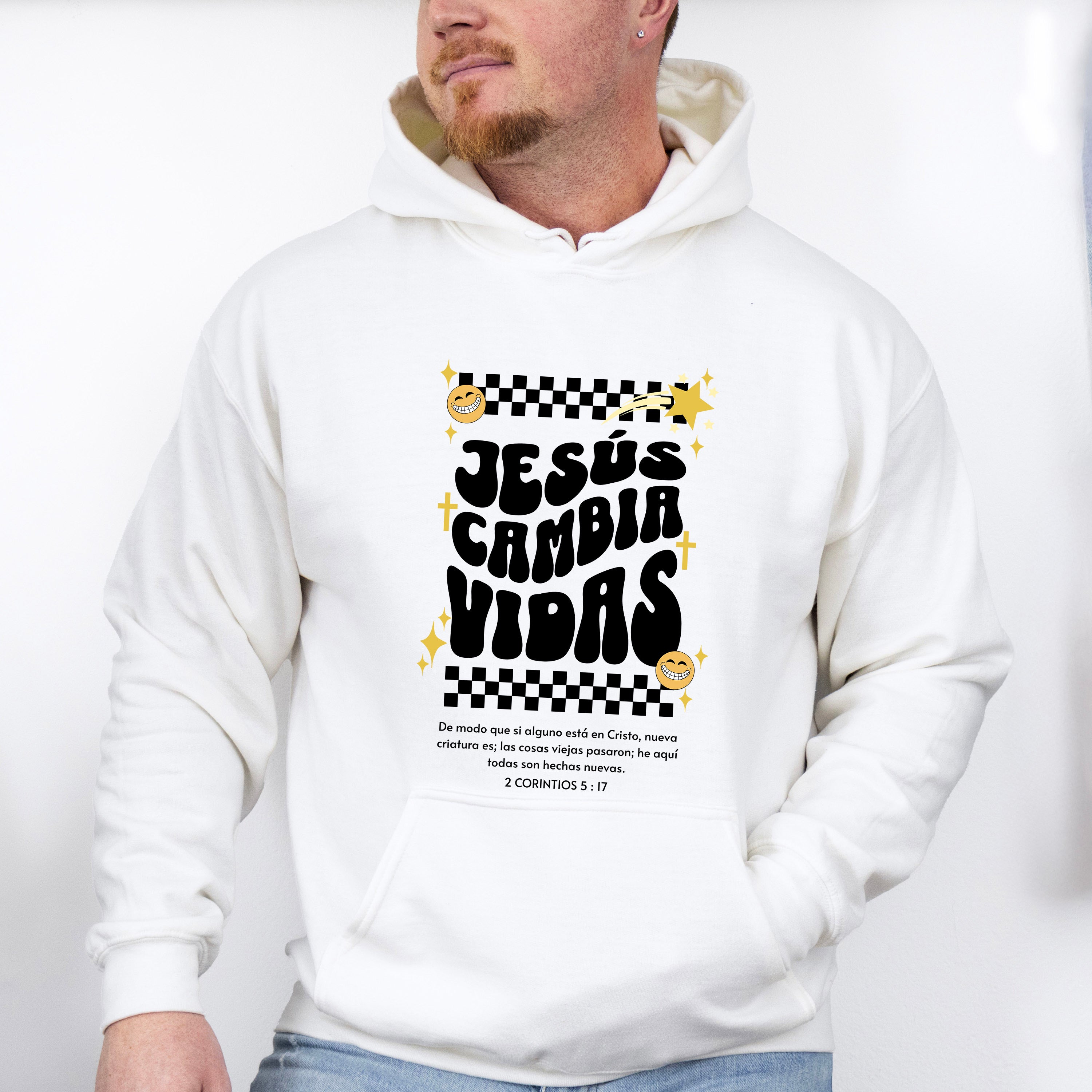 Jesus Cambia Vidas - Christianity Unisex Crewneck T-Shirt Sweatshirt Hoodie