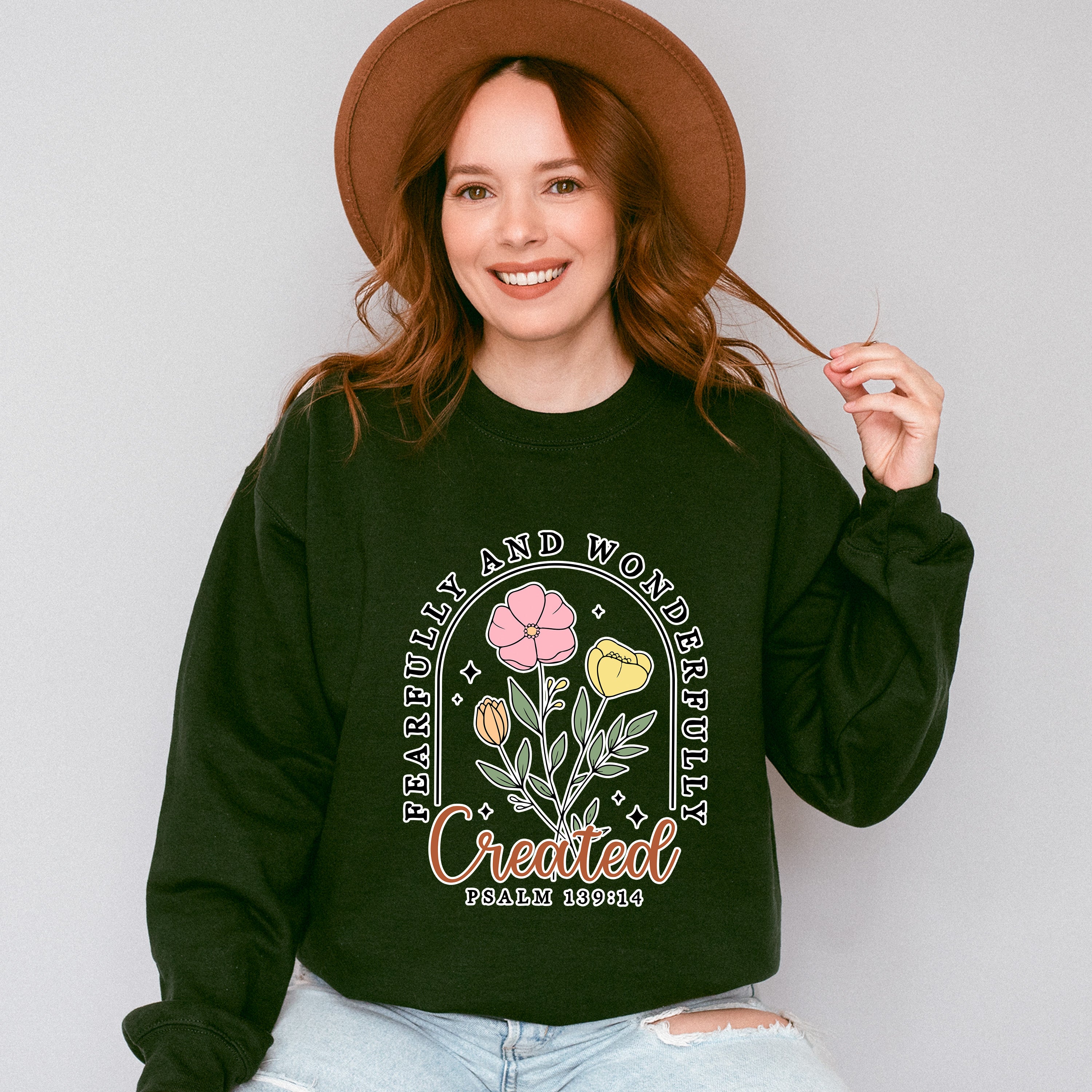 Fearfully And Wonderfully - Christianity Unisex Crewneck T-Shirt Sweatshirt Hoodie