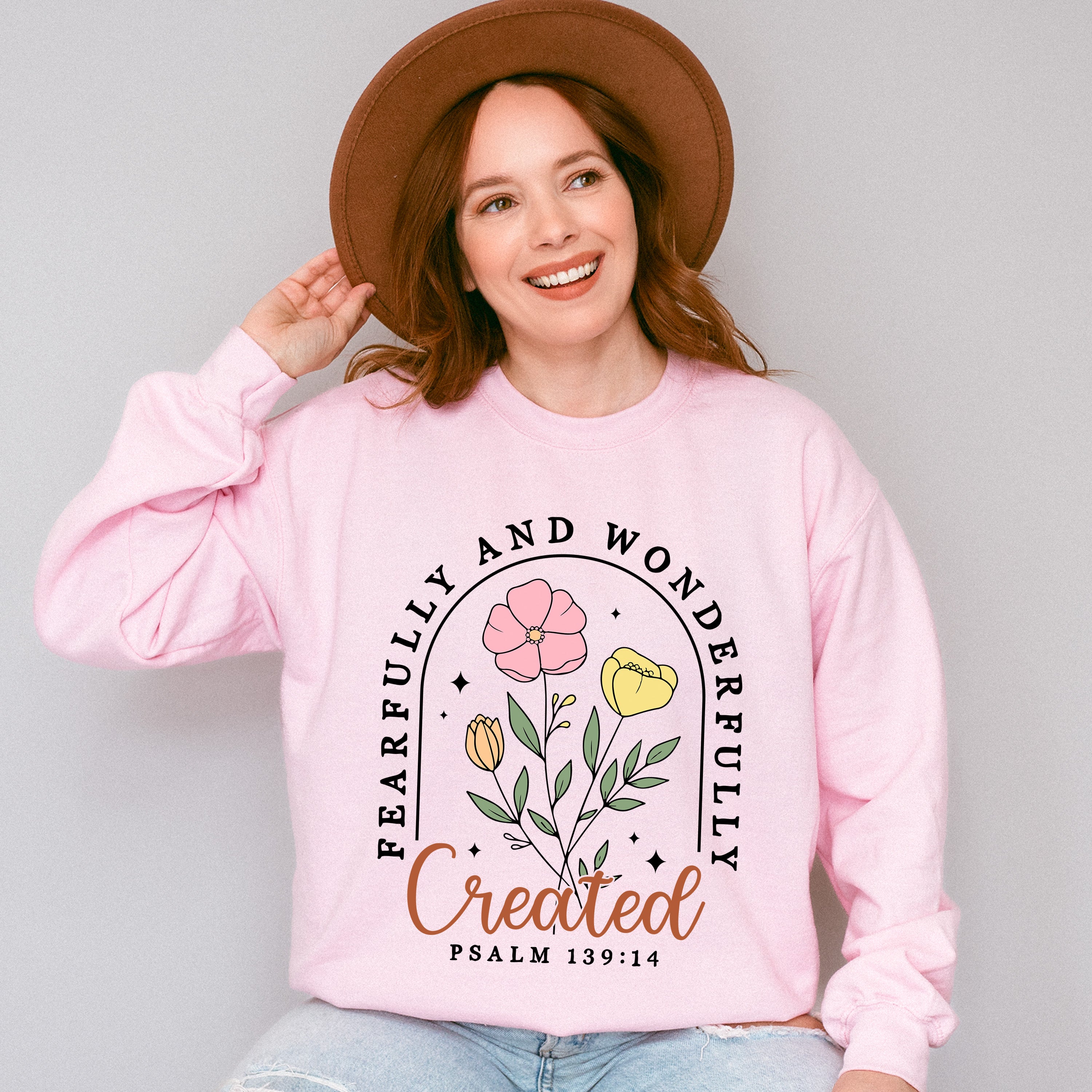 Fearfully And Wonderfully - Christianity Unisex Crewneck T-Shirt Sweatshirt Hoodie