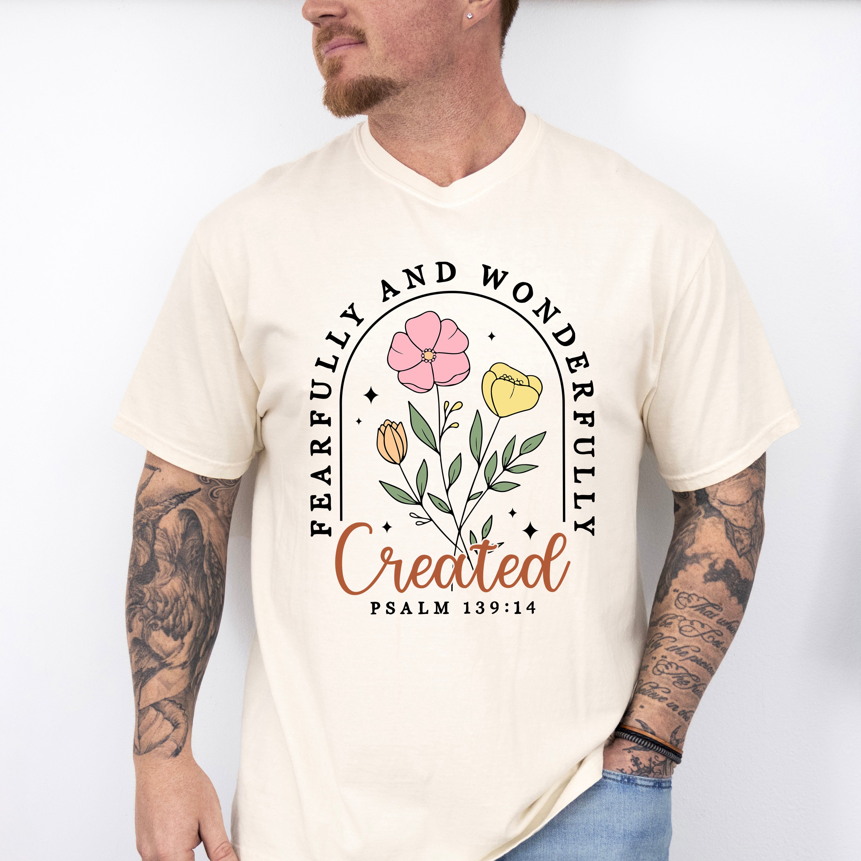 Fearfully And Wonderfully - Christianity Unisex Crewneck T-Shirt Sweatshirt Hoodie