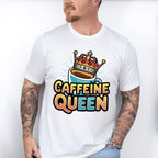 Caffeine Queen Blue Design - Coffee Unisex Crewneck T-Shirt Sweatshirt Hoodie