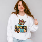 Caffeine Queen Blue Design - Coffee Unisex Crewneck T-Shirt Sweatshirt Hoodie