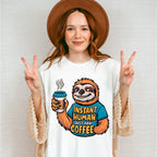 Instant Human Just Add Coffee - Coffee Unisex Crewneck T-Shirt Sweatshirt Hoodie